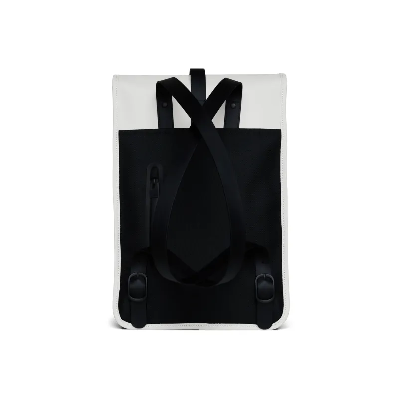 Rains Polyurethane And Polyester Blend Laptop Backpack Mini Unisex Black-7
