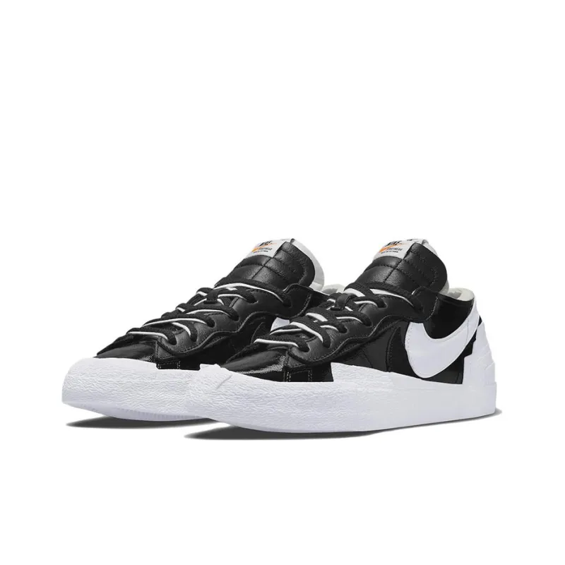 Nike Blazer Low Sacai Black Patent Leather-2