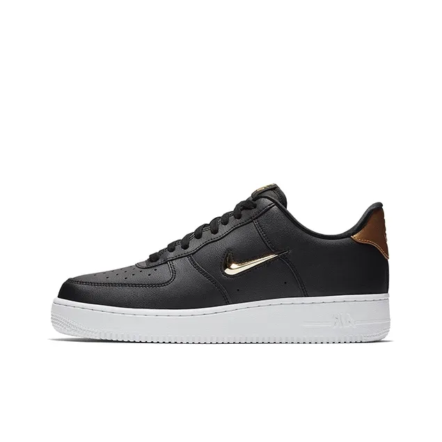 Nike Air Force 1 Low Jewel Black Metallic Gold-0