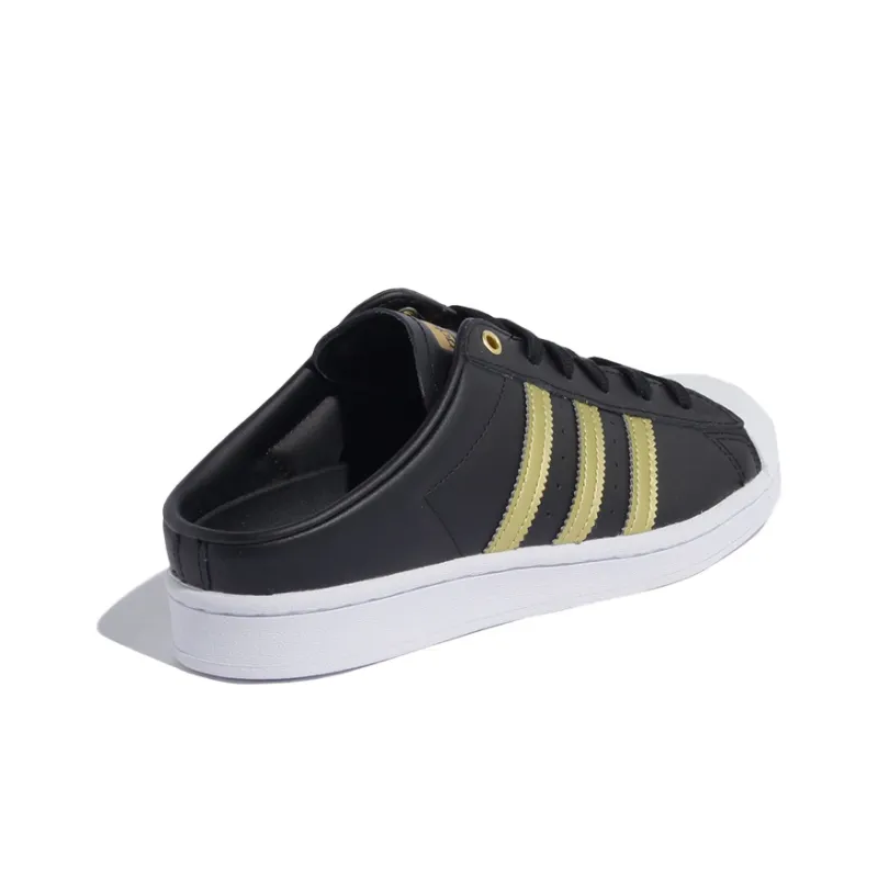 Adidas Women's Superstar Mule 'Black Gold Metallic' Women's-3