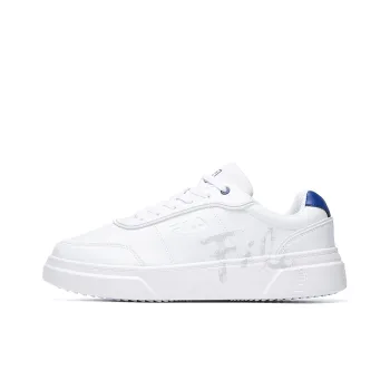 FILA FUSION Game Point Anti Slip Wear Resistant Low Top Skateboard Shoes Men's White