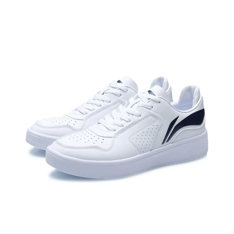 LiNing Street Player Low Top Skateboard Shoes Unisex White Blue-2