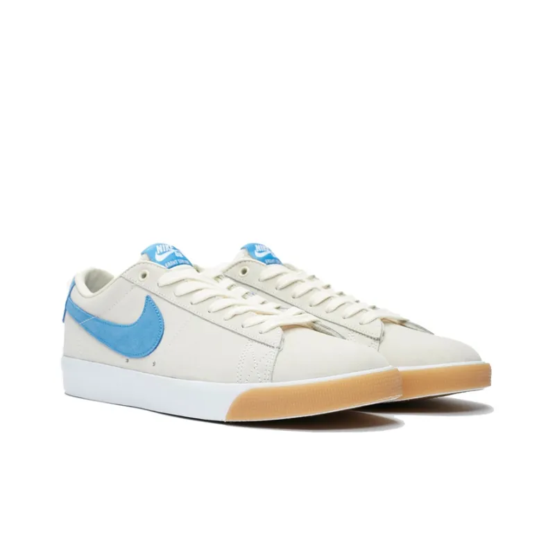 Nike Sb Blazer Low Pale Ivory Pacific Blue-2