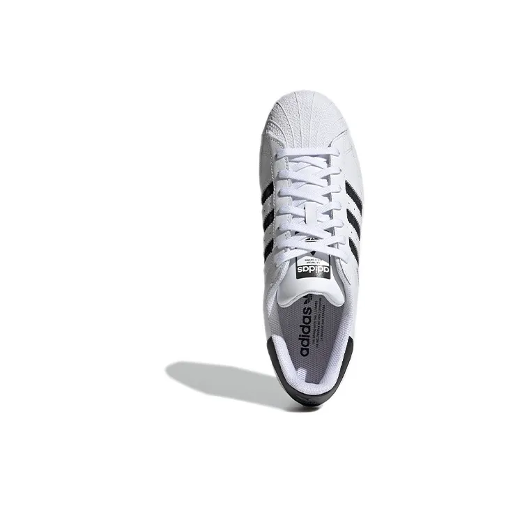 Superstar Adidas Originals 'Logo Stripes White Black'-4