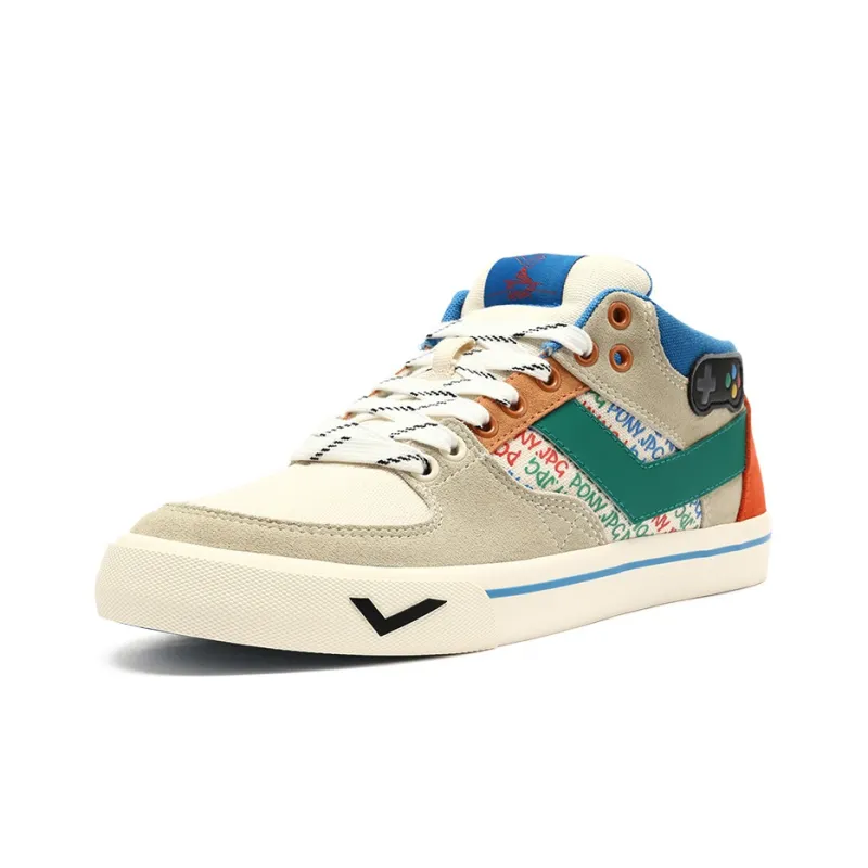 PONY Atop Anti Slip Wear Resistant Low Top Skateboard Shoes Women's Ecru-1