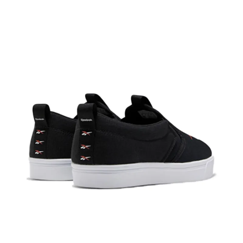 Reebok Royal Vulc Slip On Black White-3