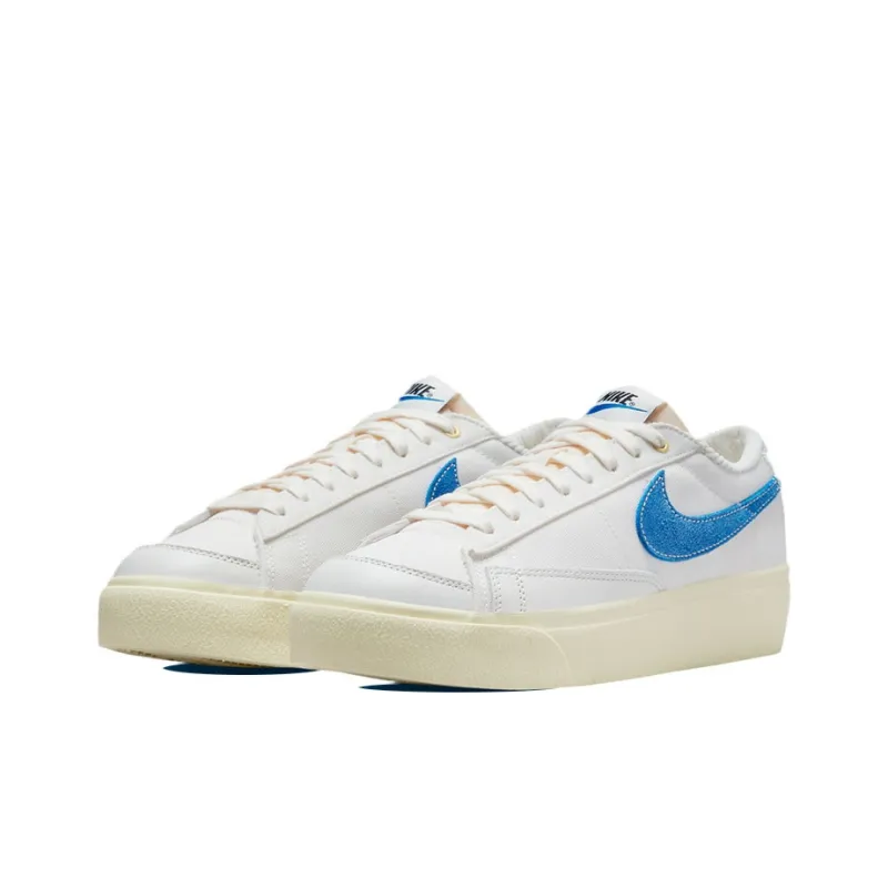 Nike Blazer Low Platform Sail Game Royal Women's-2