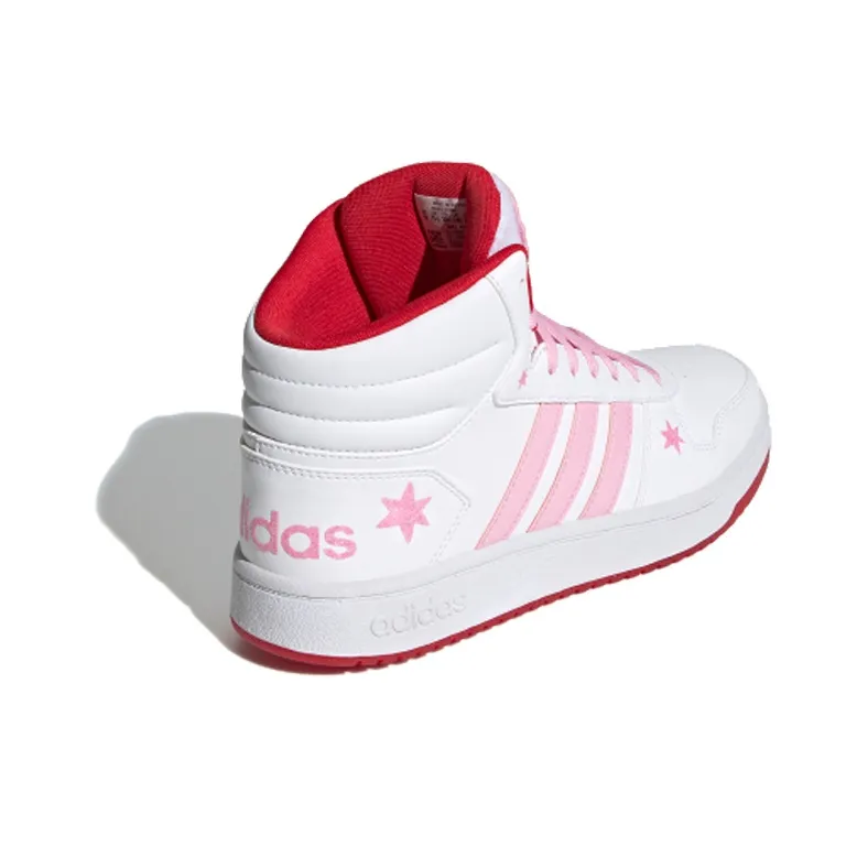 Adidas Neo Hoops 2.0 Mid 'White Pink' Women's-3