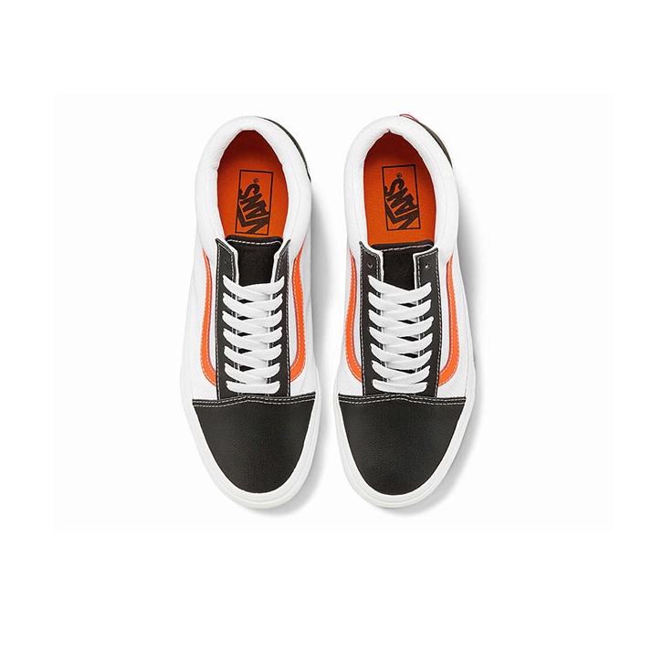 国内配送 VANS OLD SKOOL BLACK/ORANGE Premium Old Skool Shoe in Orange Leopard / Black | Vans