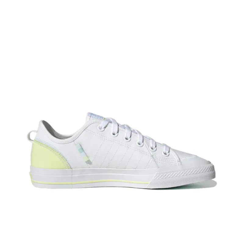 adidas originals Nizza White Halomin Yellow Tint Women's’s-1