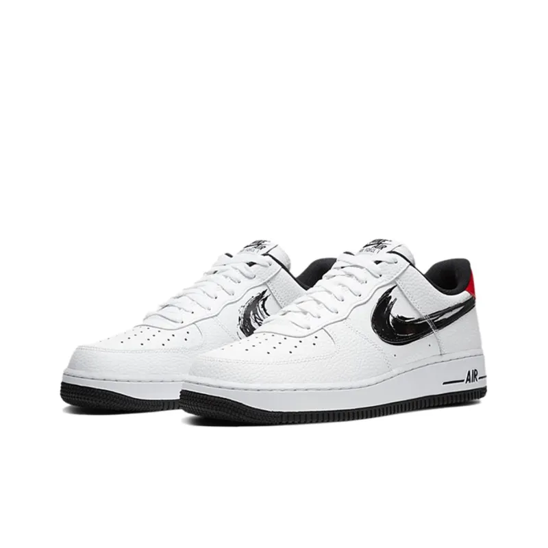 Nike Air Force 1 Low Brushstroke White Black-2