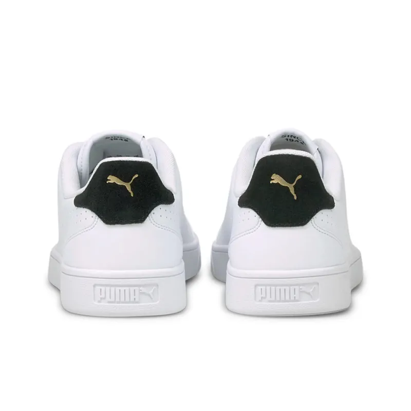 PUMA Shuffle Perf Slip-Resistant Cushioning Wear-Resistant Lightweight Low-Top Skateboard Shoes Men's White Black Tail-3