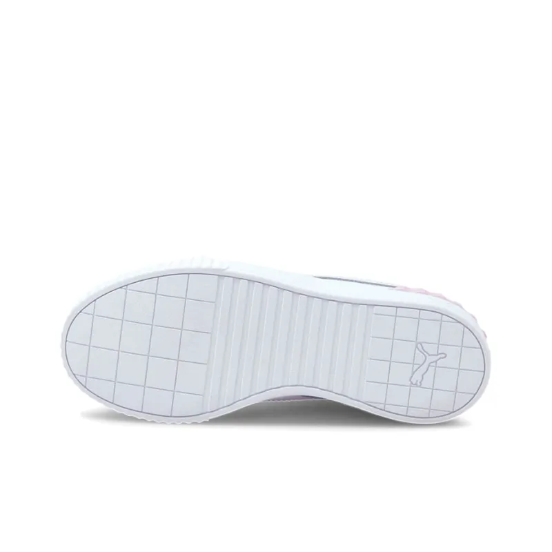 PUMA Carina Lift Casual Board Shoes White/Pink Women's-5