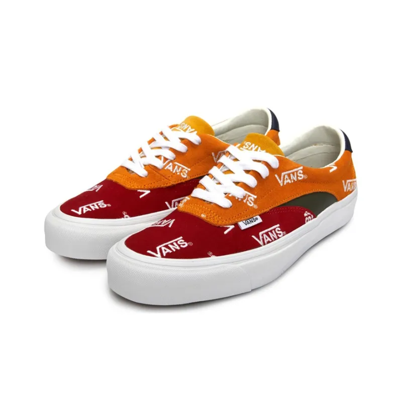 Vans Unisex SK8 Low Reissue Sneakers Red/Yellow-2