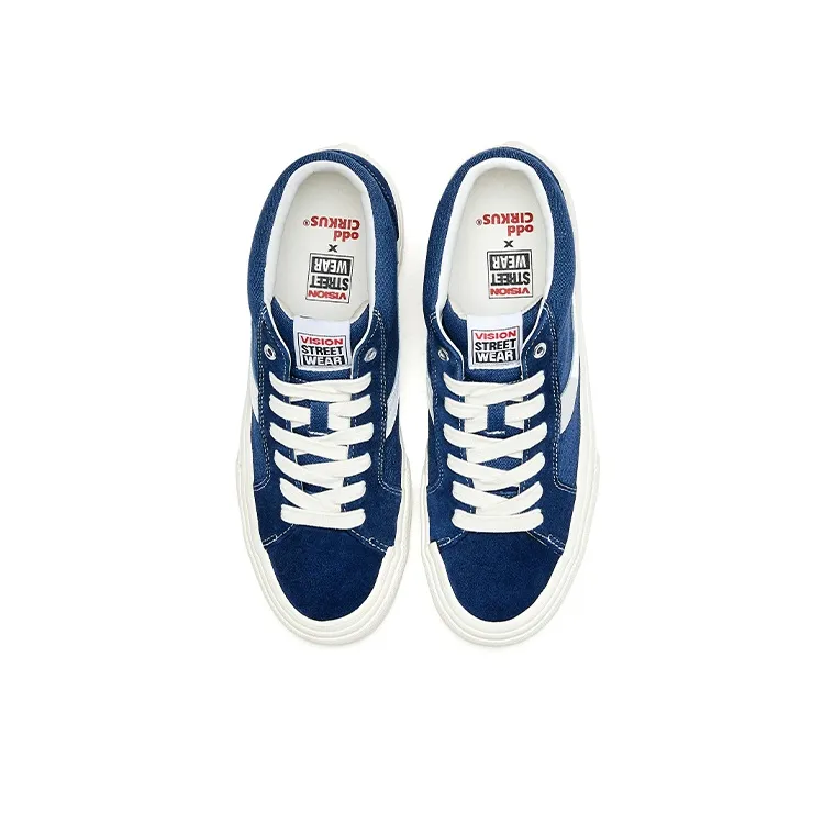 Odd CIRKUS x Vision Street Wear Astley Pro Coverage Wear-Resistance Balance Mid-Top Skateboard Shoes Unisex Blue-3