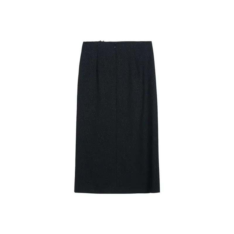 MISSSHINE Casual Long Skirts Women's Black-1