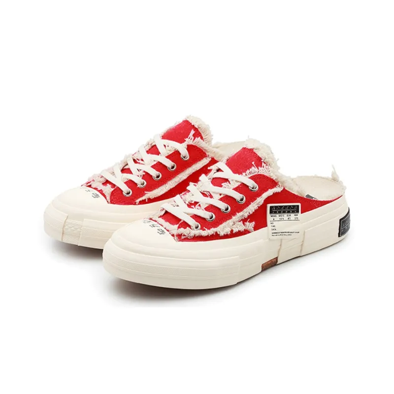 VESSEL G.O.P. Slip On Low Top Skateboard Shoes Unisex Cherry Red-2