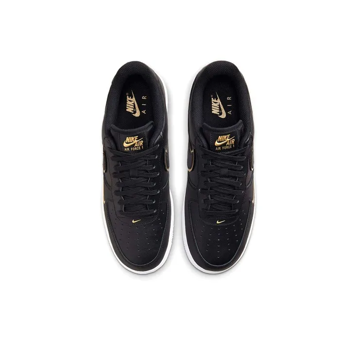 Nike Air Force 1 Low '07 Black Metalic Gold-3
