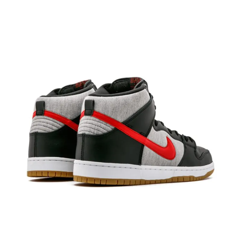 Nike Sb Dunk High University Red Medium Grey-2