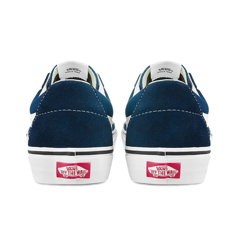 Vans SK8 Low Breathable Lightweight Wear resistant Low Tops Casual Skateboarding Shoes Unisex Blue-4