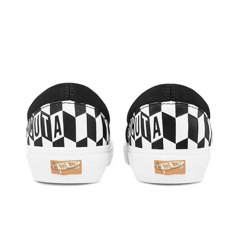 Vans Baracuta X Classic Slip On 5 'Black Checkerboard'-5