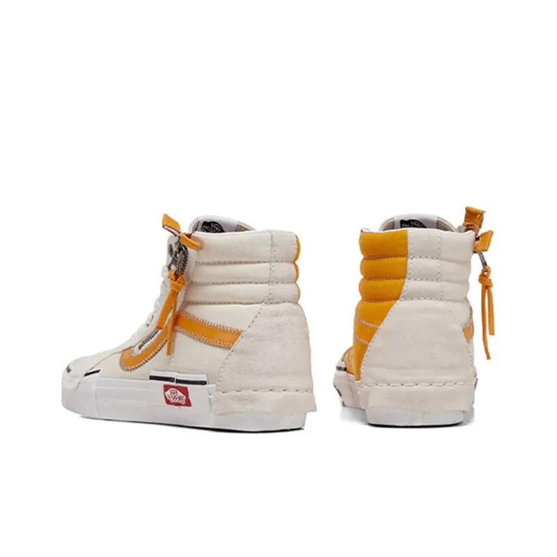 Vans SK8 HI Shoes White/Yellow-2