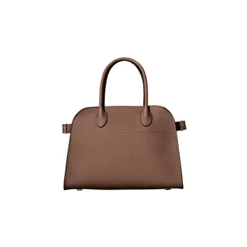 THE ROW Soft Margau Cow Leather Shoulder Bag Crossbody Bag Handbag Women's Taupe