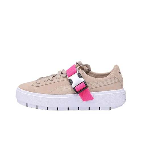 PUMA Platform Trace Skateboard Shoes Women's Low-Top Pink