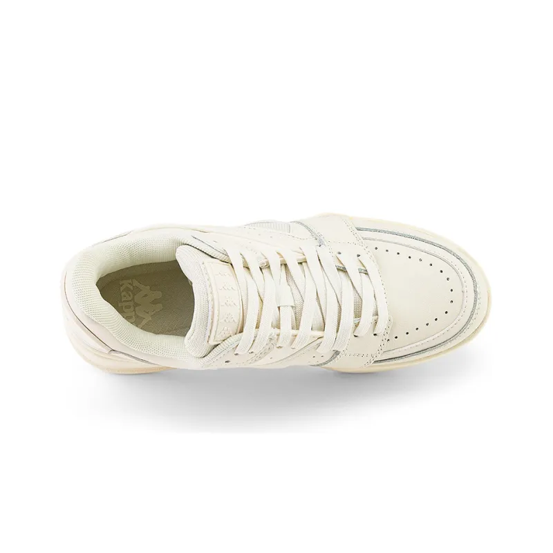 Kappa Wear-Resistant Low-Top Skateboard Shoes Unisex Winter White-4