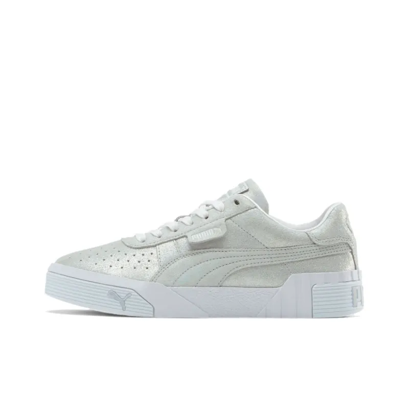 PUMA Cali Shimmer Silver/White Women's-0