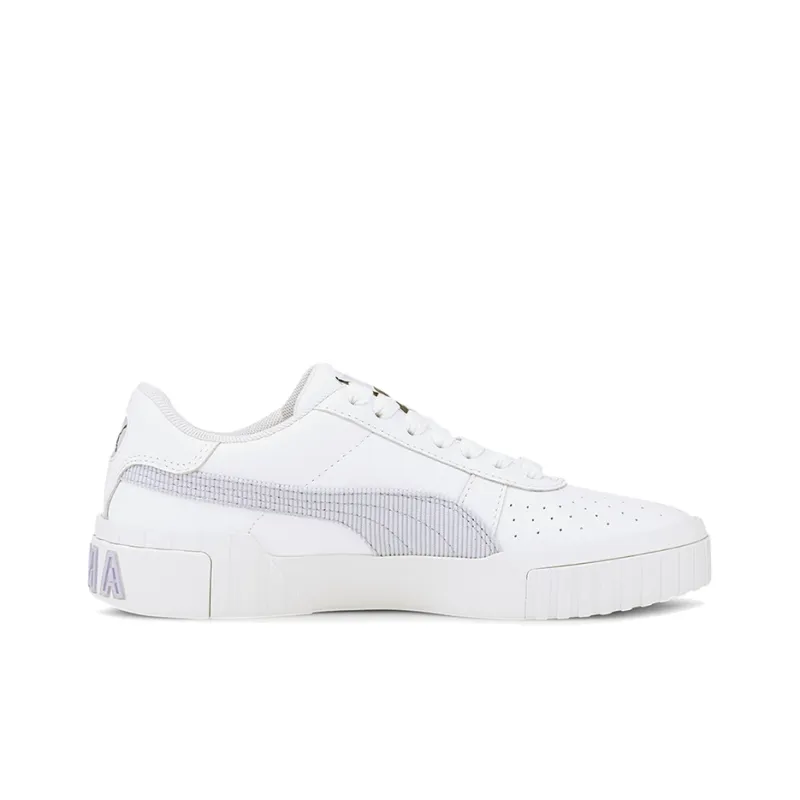 PUMA Cali Corduroy White/Grey Casual Board Shoes Women's-1