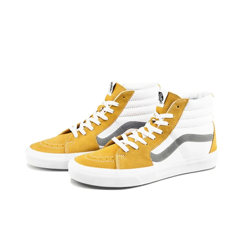 Vans SK8 HI White Yellow Unisex 'White Yellow'-2