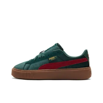 PUMA Platform Velvet Sneakers Green Women's