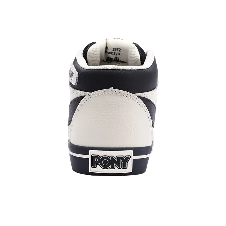 PONY Atop Low Top Skateboard Shoes Women's Black White-4