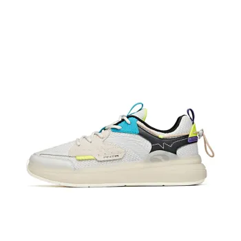 Anta Life Collection Wear Resistant Slip Resistant Low Top Skateboard Shoes Men's Gray Black Blue