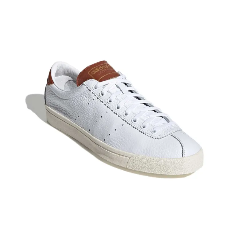 Adidas Originals Lacombe Wear-Resistant Low-Top Skateboard Shoes Men's White Brown Red-2