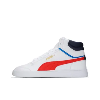 PUMA Shuffle Mid 'White High Risk Red'