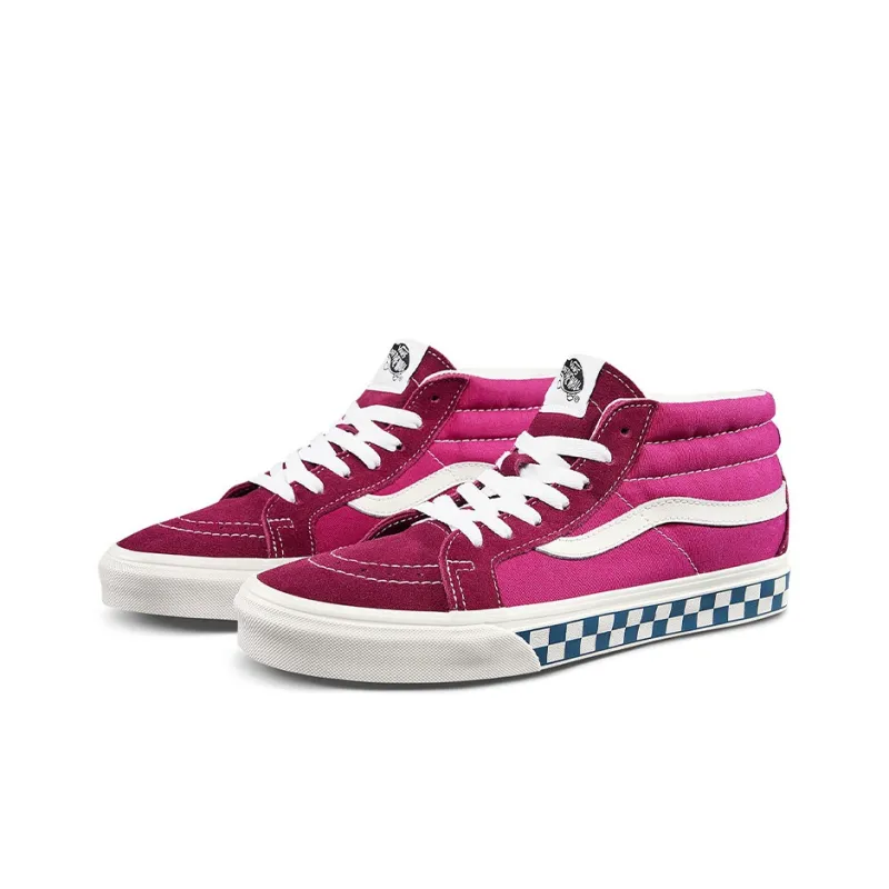Sk8 Vans Mid Reissue 'Checker Sidewall Rumba Red Jazzy'-1