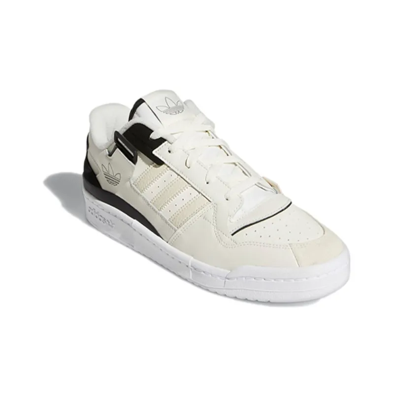 Adidas Forum Exhibit Low Cream White Black-2
