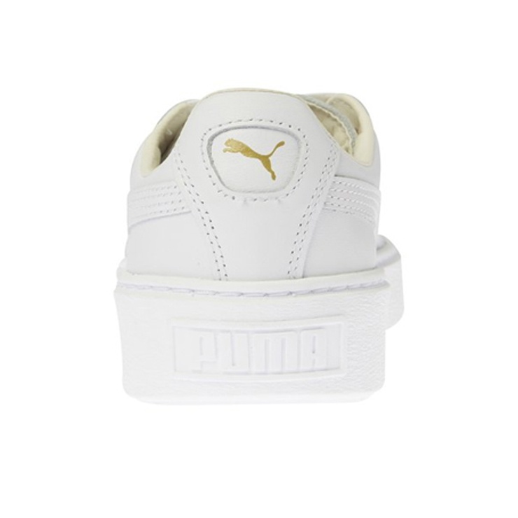 Puma basket platform core white best sale