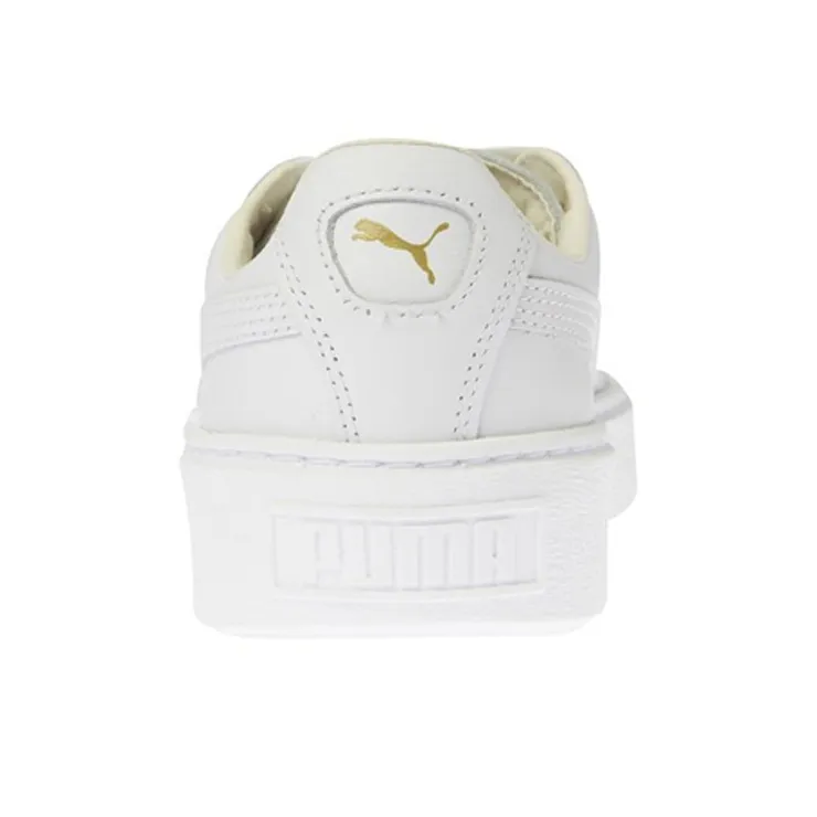 PUMA Basket Platform Core 'White Gold' Women's-3