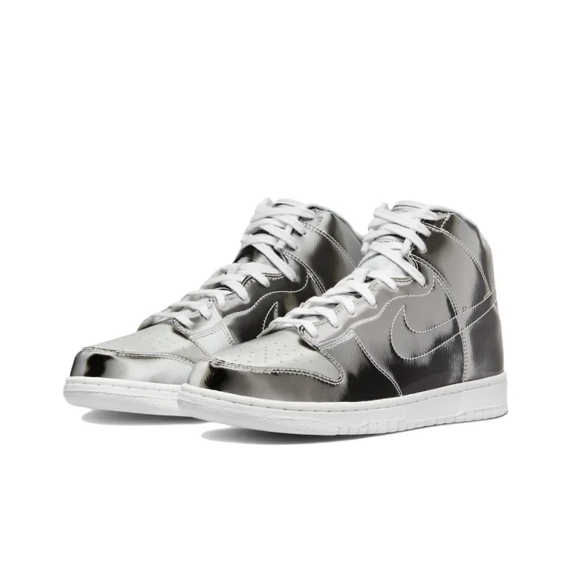 Nike Dunk High Clot Metallic Silver With Card-2