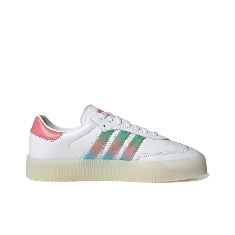 Adidas Sambarose White Green Pink Women's-1