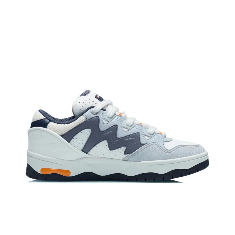 LiNing CF Tracing The One Slip Resistant, Abrasion Resistant Cushioning Low Top Skateboard Shoes Gray-1