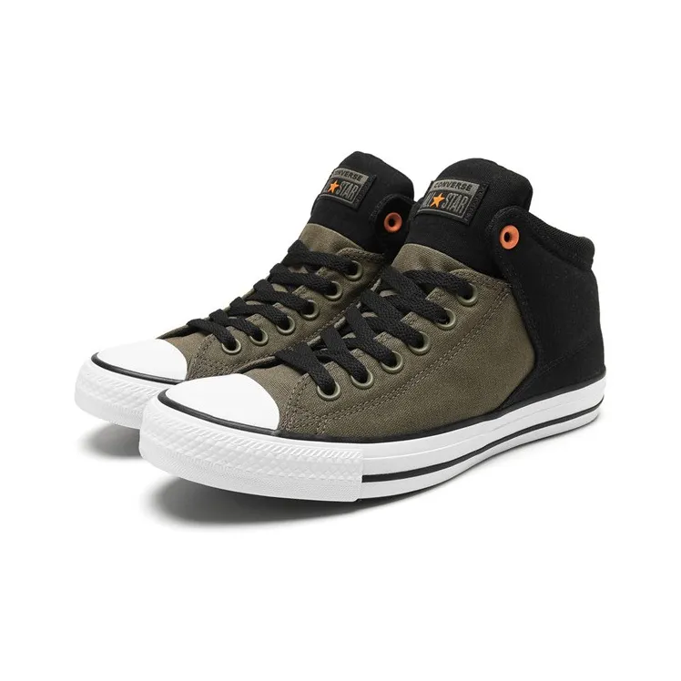 Converse Chuck Taylor All Star Ctas High Street Slip Resistant Cushioning High Top Skateboard Shoes Unisex Green Black-2