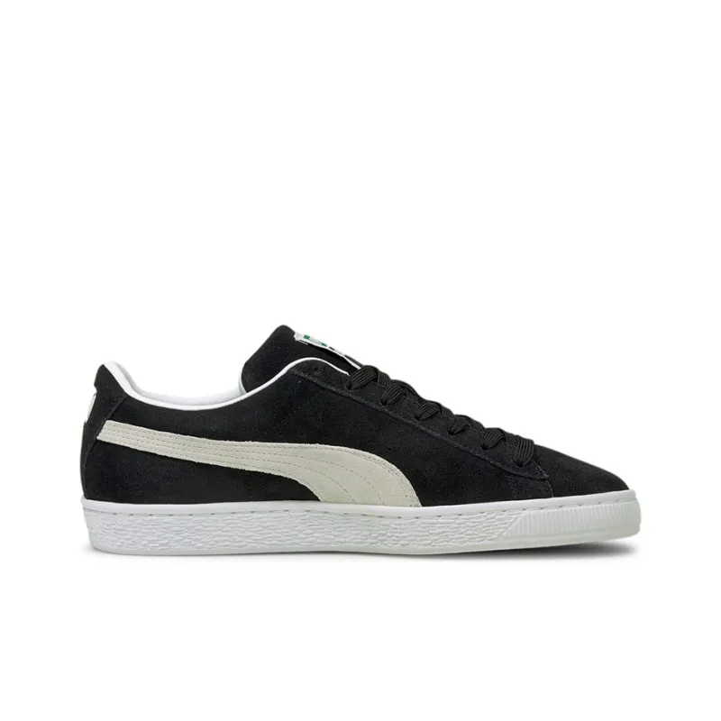 PUMA Suede Classic Xxi Low-Top Skateboard Shoes Unisex Black White-1