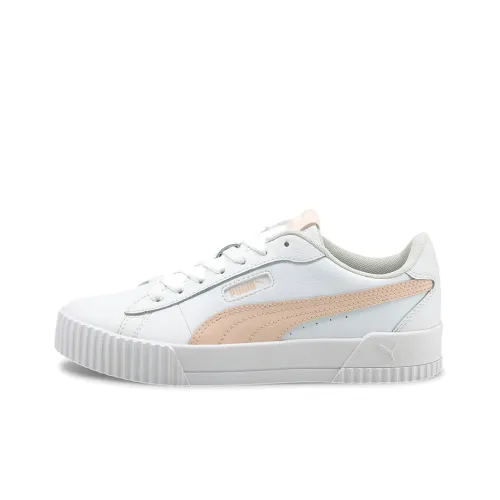 PUMA Carina Skateboard Shoes Women's Low-Top White/Orange