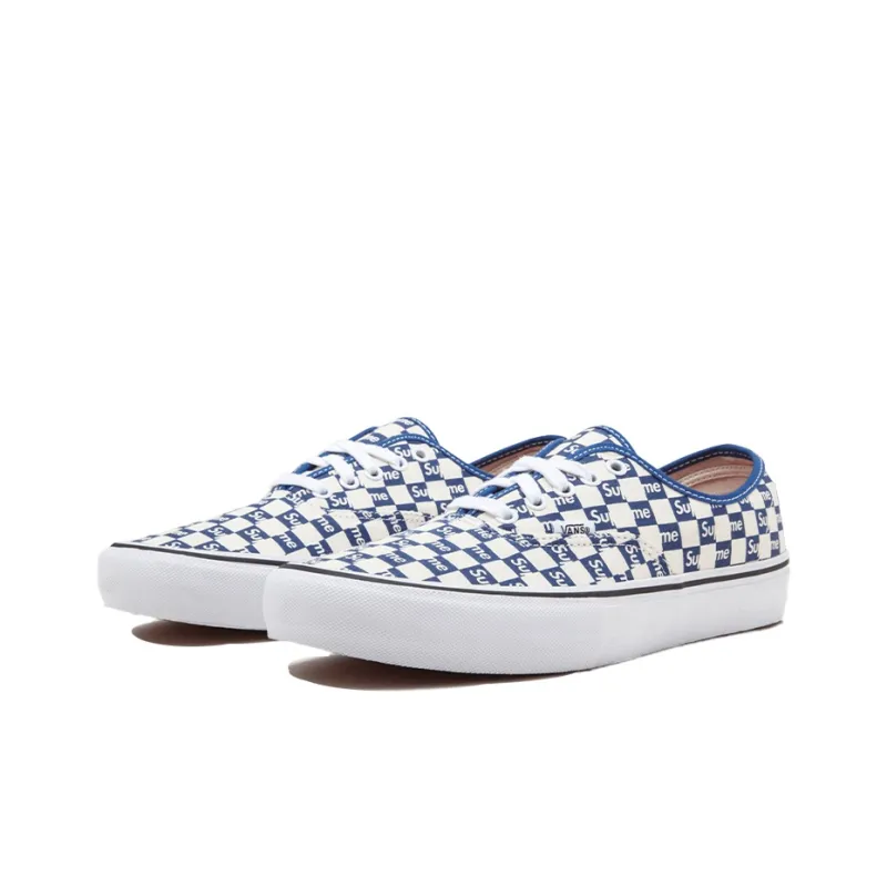 Vans Supreme X Authentic Pro 'Checkered Blue'-1