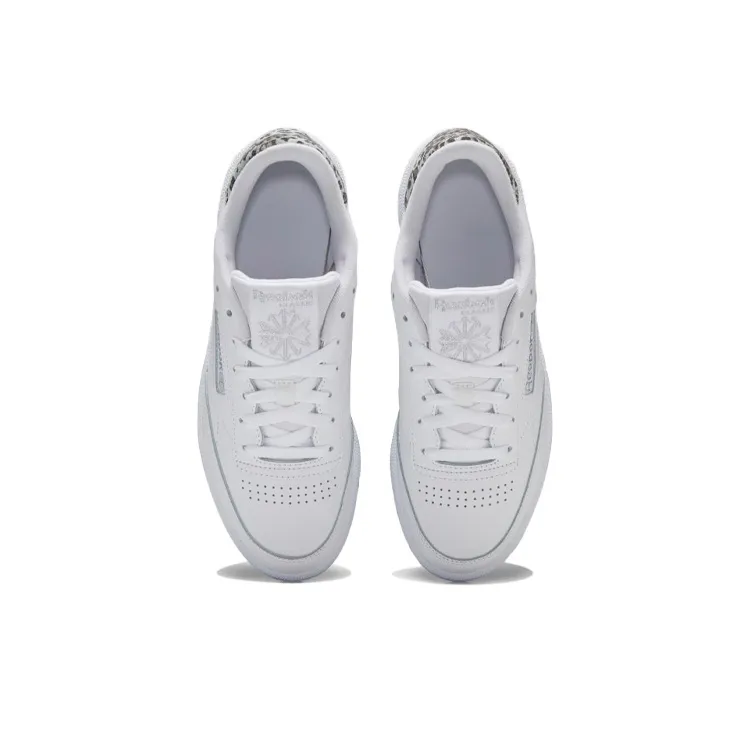 Reebok Women's Club C 85 'Cheetah Print White' Women's-6