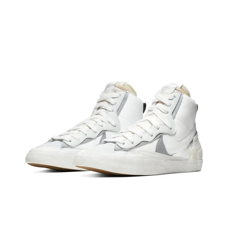 Nike Blazer Mid Sacai White Grey-2
